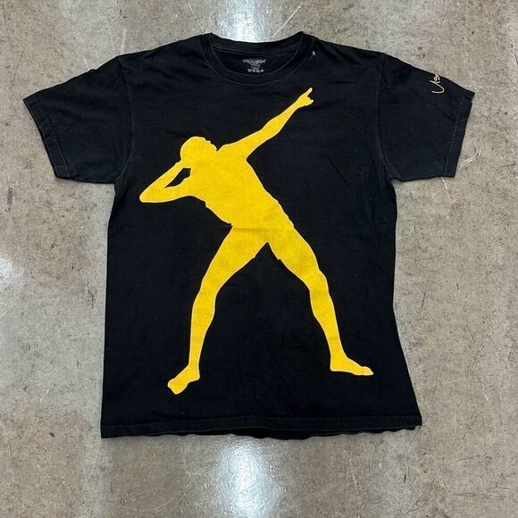 Official Usain Bolt Logo T Shirt Great Condition - Picture 1 of 2